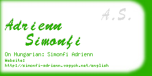 adrienn simonfi business card